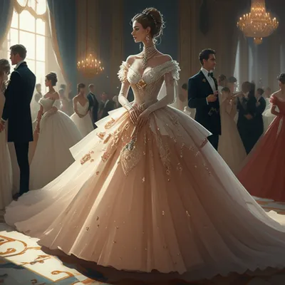 Illustration ballgown - Image 1