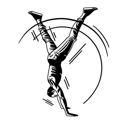 Illustration cartwheeled