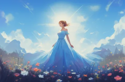 Illustration blue - Image 1