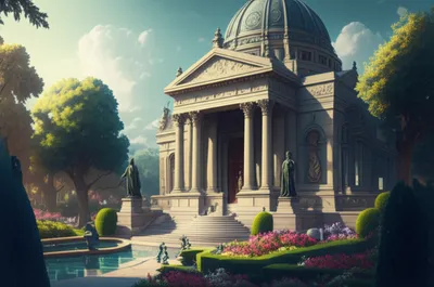 Illustration mausoleum