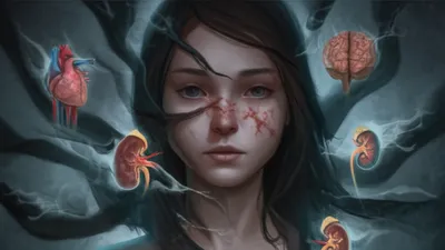 Illustration vampirism