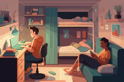 Illustration roommate