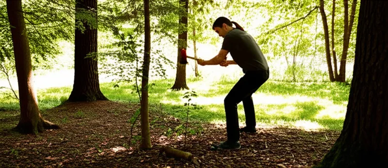 Illustration visuelle de vert: Le droit d'abattre des arbres ou de couper des arbustes dans une forêt - Image 1
