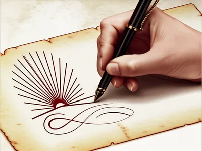 Illustration scrolls - Image 1