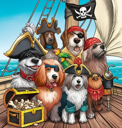 Illustration sea dogs - Image 1