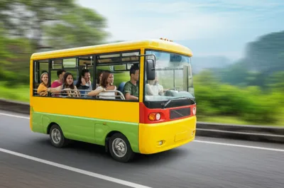 Illustration minibuses - Image 1