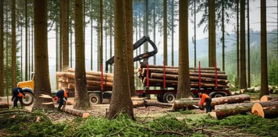 Illustration lumbering - Image 1