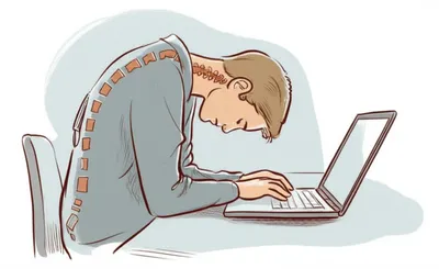 Illustration hunching - Image 1