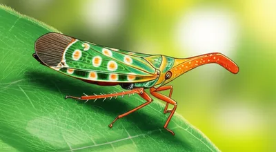 Illustration leafhoppers