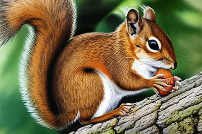 Illustration squirrels