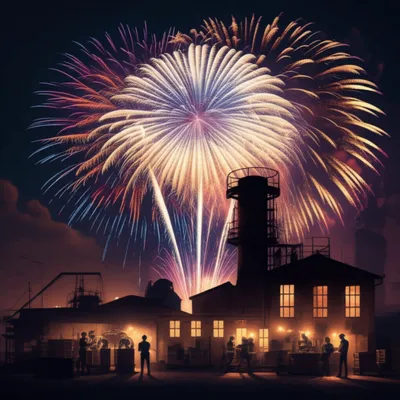Illustration pyrotechny