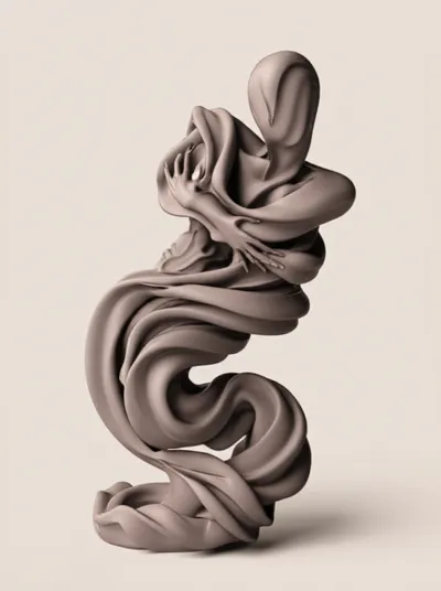 Illustration writhing - Image 1