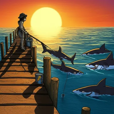 Illustration gull - Image 1