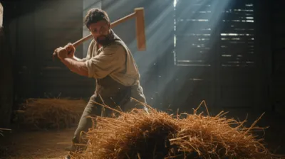 Illustration threshing - Image 1