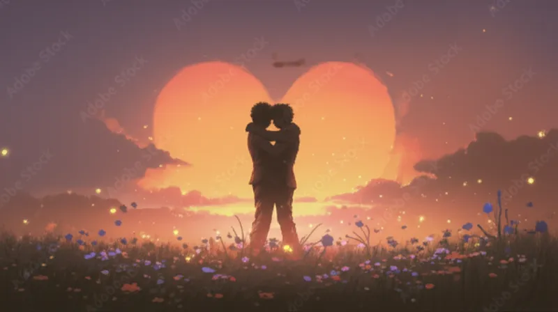 Illustration visuelle de amour: Amant, amoureux - Image 1