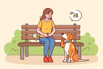 Illustration flatulent