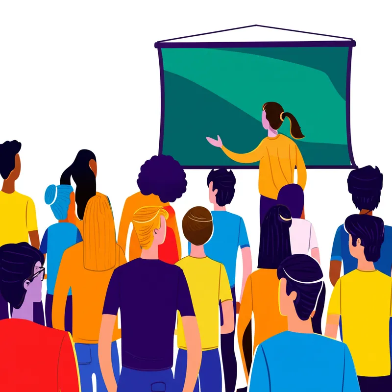 Illustration visuelle du mot « lecture » - Conférence, cours magistral