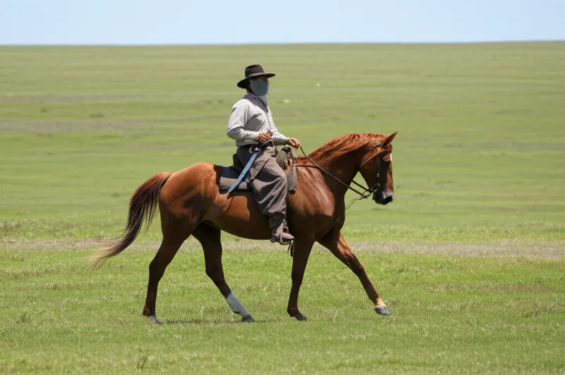 Ilustración visual de la palabra "gaucho" - Vaquero de la pampa sudamericana