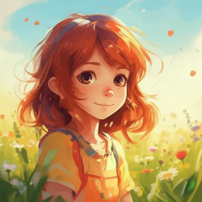 Illustration redheaded