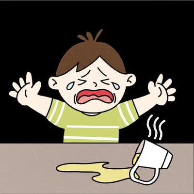 Illustration scolded