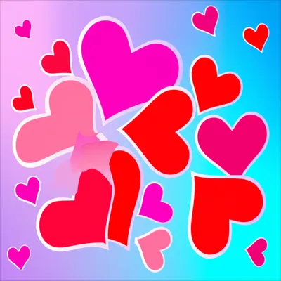 Illustration hearts - Image 1