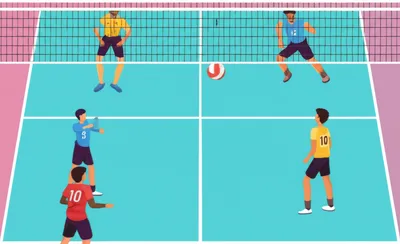 Illustration volleyball