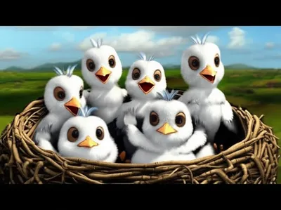 Illustration fledglings - Image 1