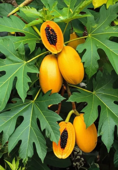 Illustration papayas