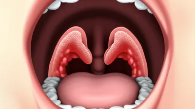 Illustration tonsillitis