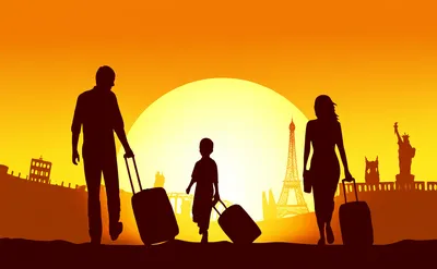 Illustration immigrating