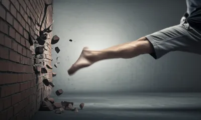 Illustration kicking - Image 1