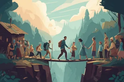 Illustration humanism - Image 1