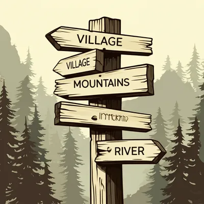Illustration signposts
