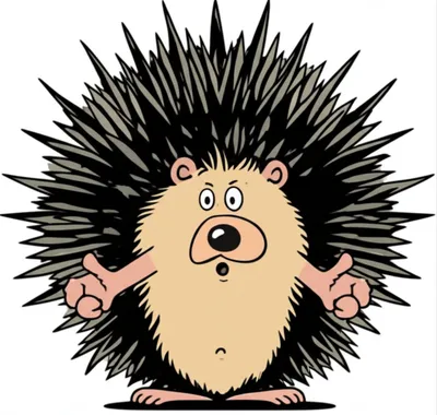 Illustration bristling