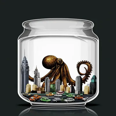 Illustration octopuses - Image 1