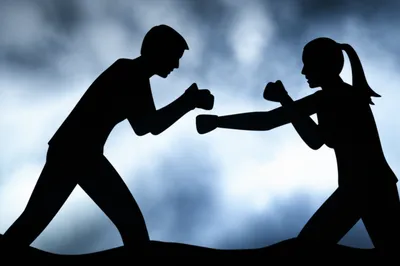 Illustration fighting