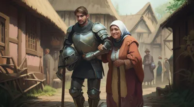 Illustration chivalrous - Image 1