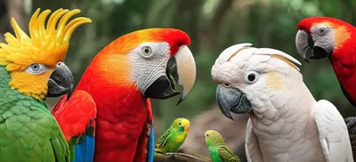 Illustration parrots