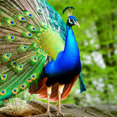 Illustration peacocks