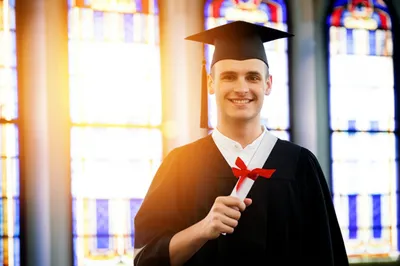 Illustration graduating