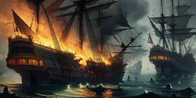 Illustration fireship - Image 1