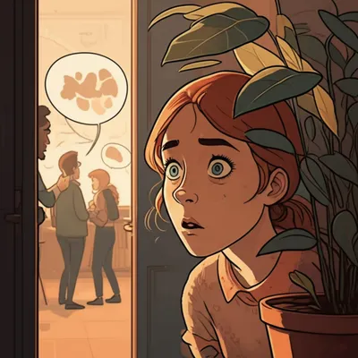 Illustration overhearing - Image 1