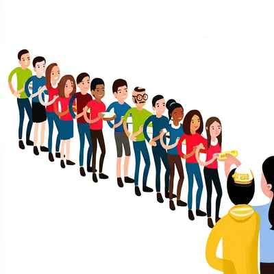 Illustration queue - Image 1