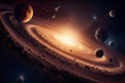 Illustration planetesimals