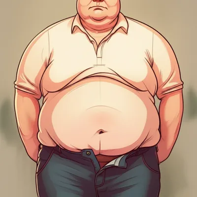 Illustration overeat - Image 1