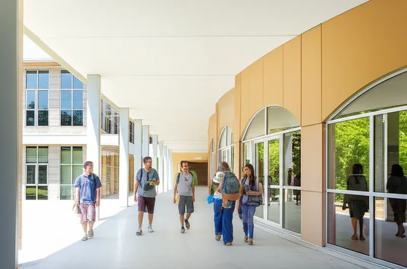 توضيح مرئي للكلمة "passageway" - ممر، ممر مغطى