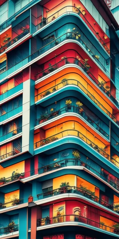 Illustration multistoried