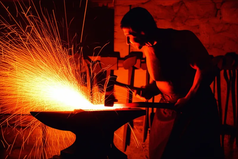 Визуальная иллюстрация слова «blacksmith» - Кузнец