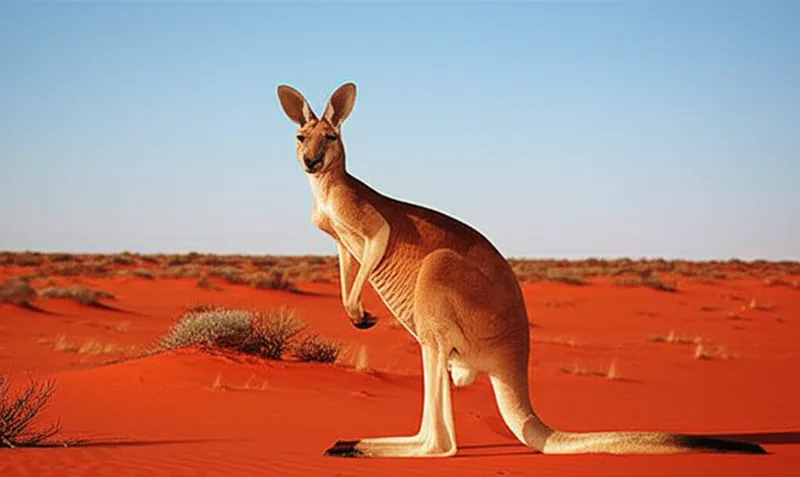 red kangaroos