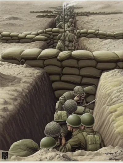 Illustration trenches - Image 1